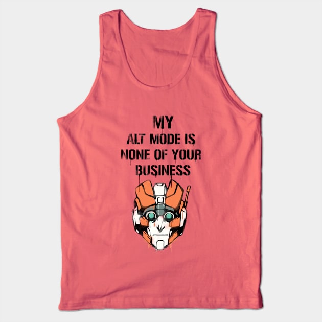 TF - Alt Mode (black) Tank Top by DEADBUNNEH